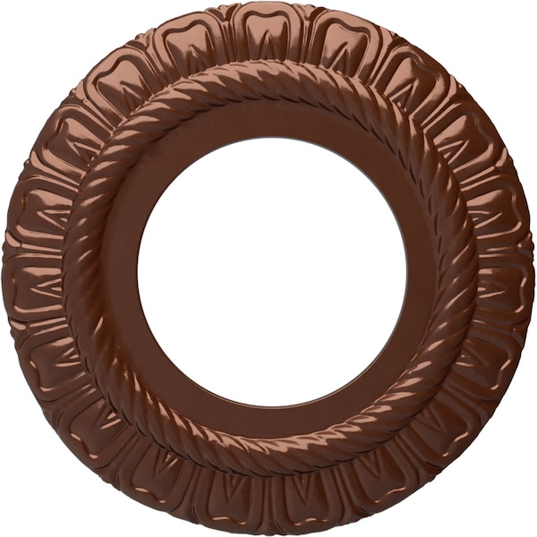 Ekena Millwork Claremont Ceiling Medallion (Fits Canopies up to 5 5/8"), 9"OD x 4 1/2"ID x 1/2"P, Copper Penny CM09CLCPS - main
